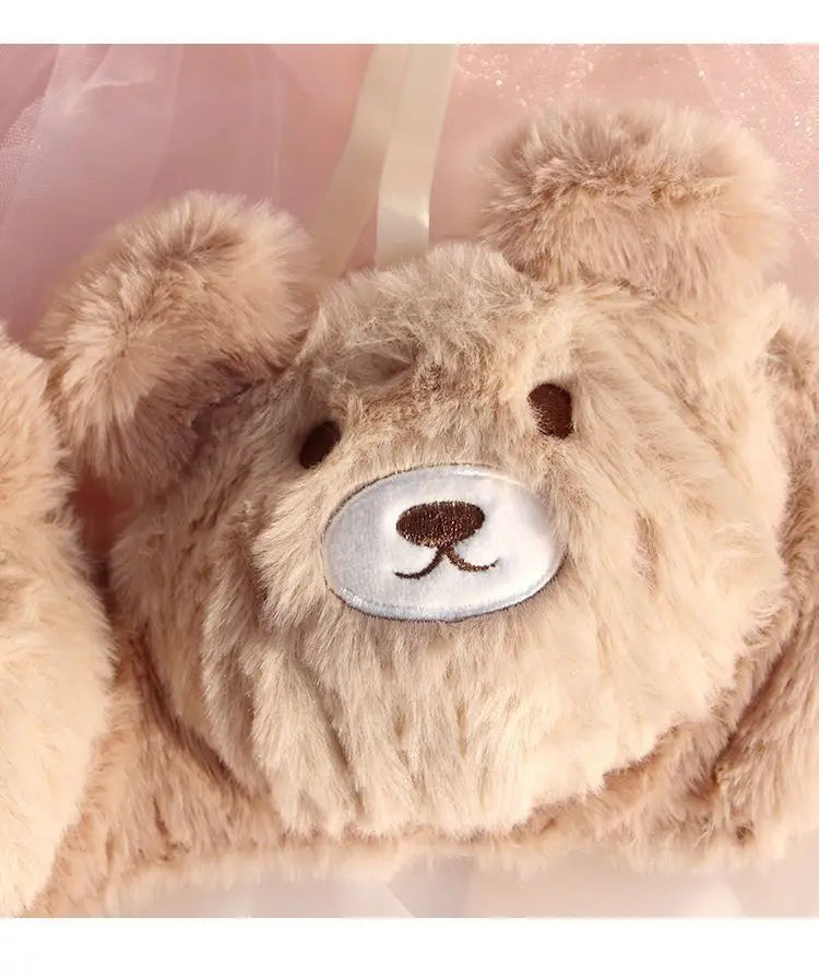 Bravellea Soft Bear Lolita Bra - Plush Warm Cute Winter Gathering Comfort