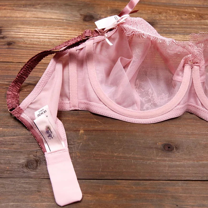 Bravellea Plus Size Minimizer Bra - Ultra Thin Wireless Full Coverage D-H Cup