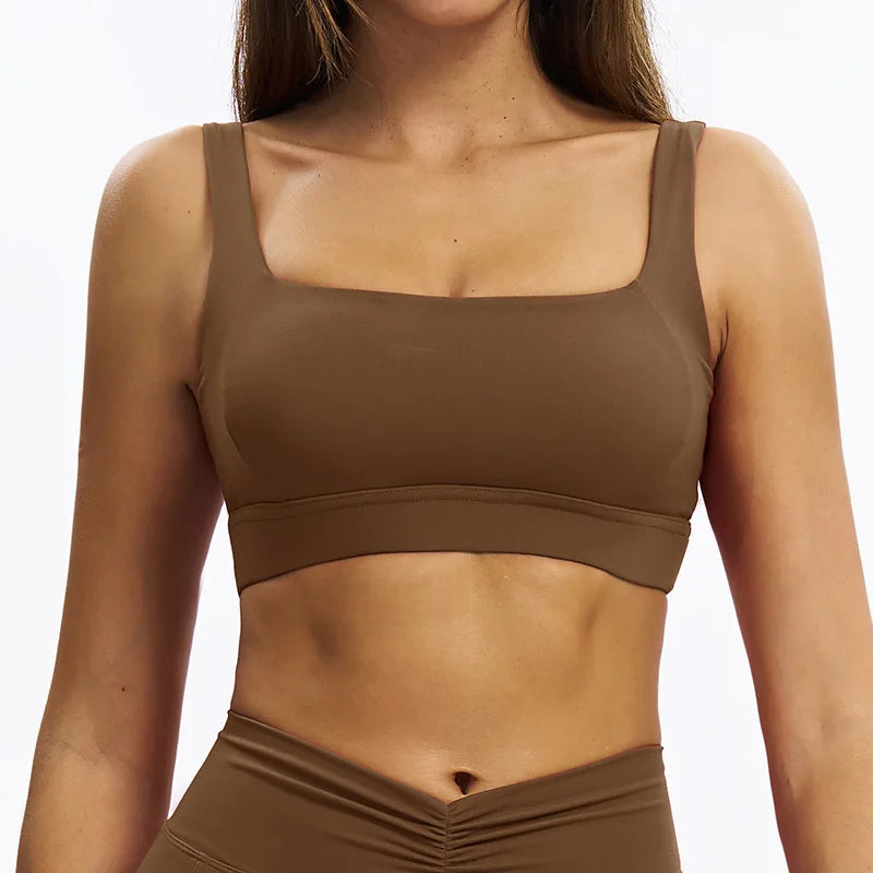 Bravellea Fitness Sports Bra - Quick-Drying Breathable Push-Up Yoga Vest