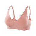 Bravellea Plus Size Seamless Wireless Bra - Plunge Padded Push-Up Bralette