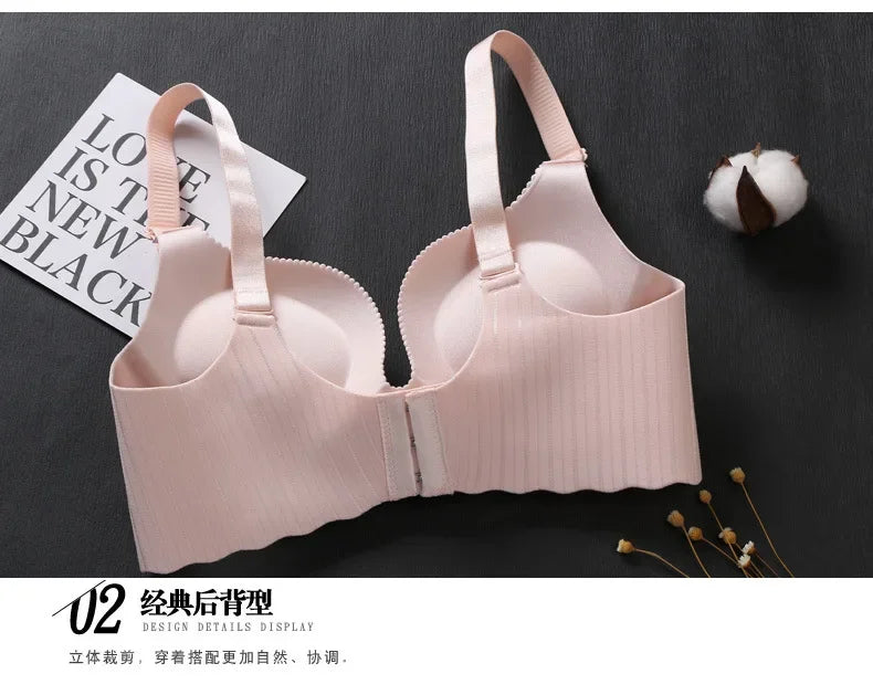 Bravellea Dual-Density Push-Up Bra - 6CM Lower Padded Wireless for Small Bust