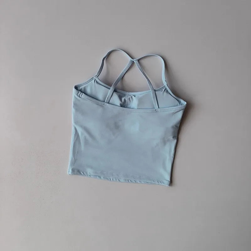 Bravellea Slim Fit Nude Sports Bra - Yoga Fitness Vest Pilates Top