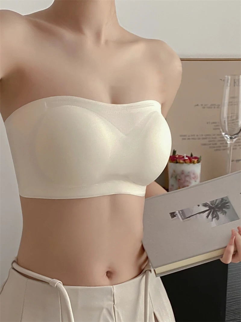 Bravellea Strapless Adhesive Bra Set - Push-Up Non-Slip Invisible 2pcs