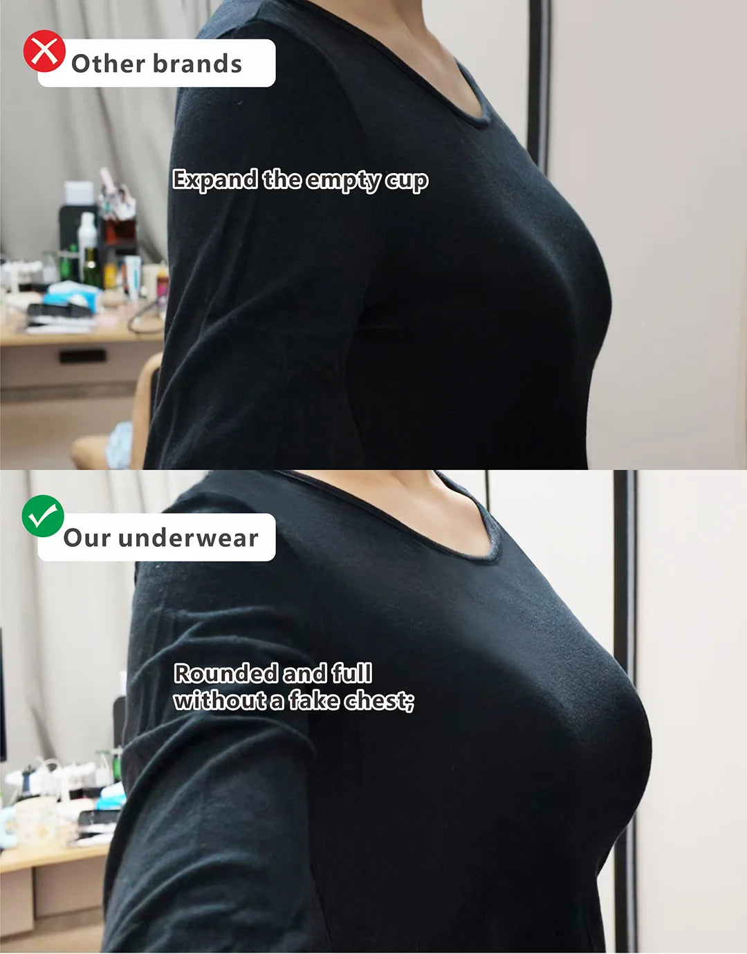 Bravellea Wireless Adjustable Lace Bra - Push-Up Anti-Sagging Sexy Lingerie