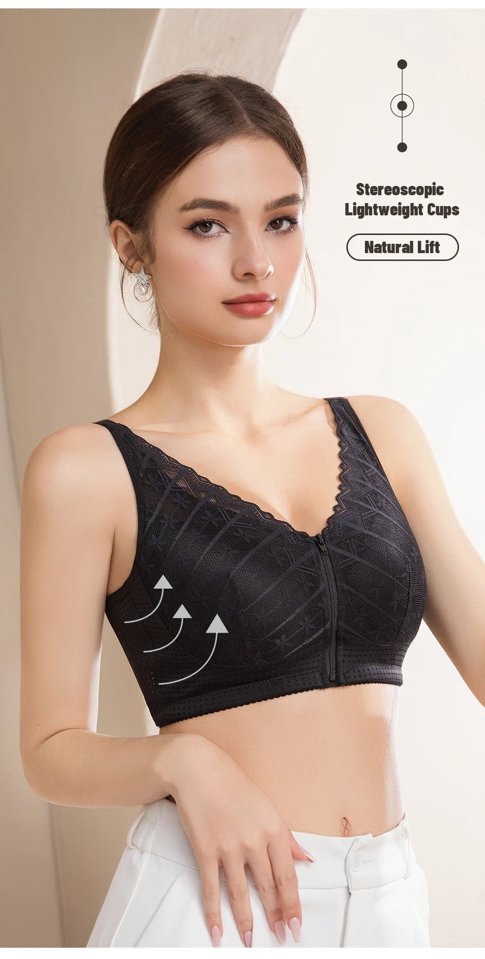 Bravellea Mastectomy Bra - Breathable Pocket with Breast Form Pads Included