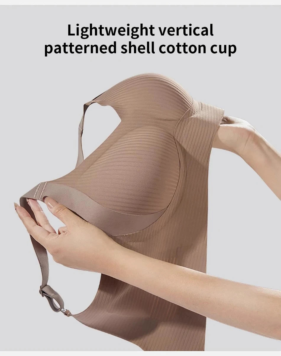 Bravellea Seamless Wireless Bra - Thin Style Anti-Sagging Push-Up 1-2 Pack