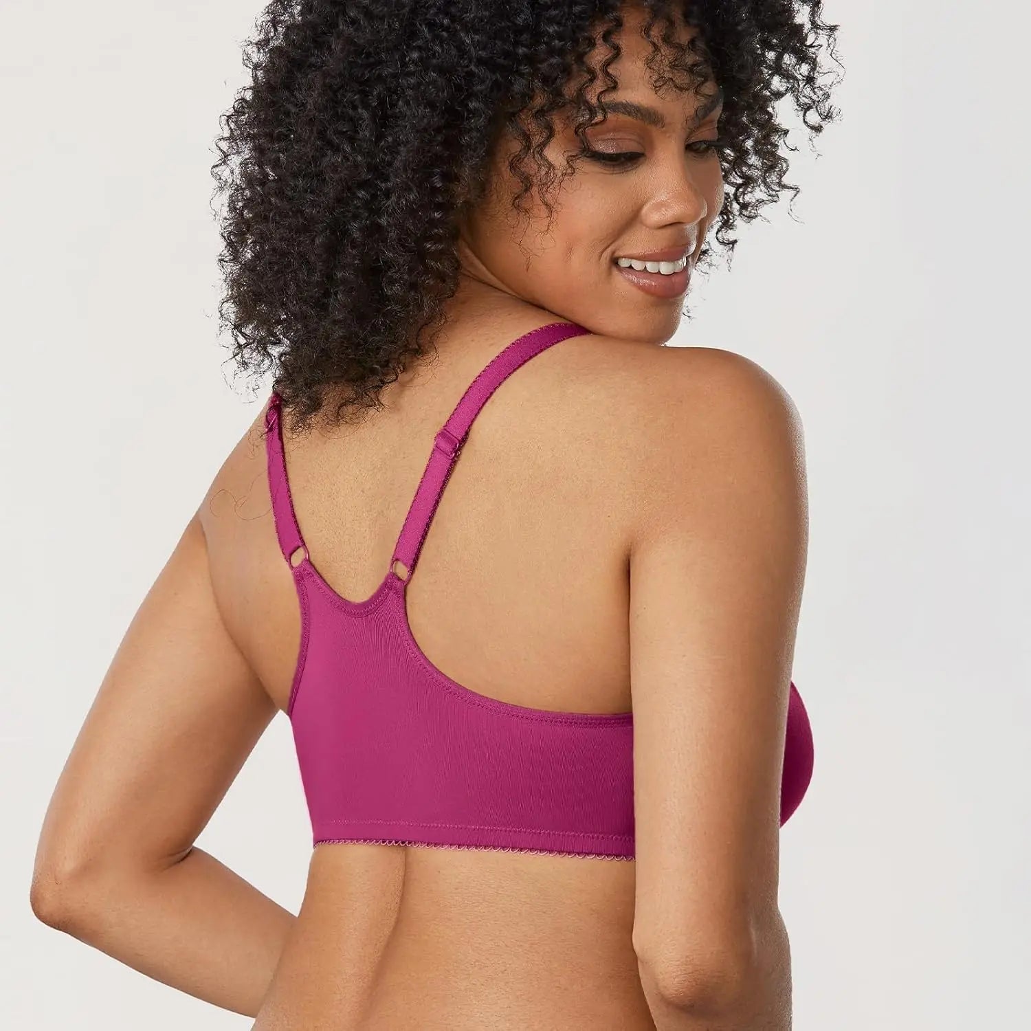 Bravellea Front Closure Racerback Bra - Plus Size Full Coverage Underwire