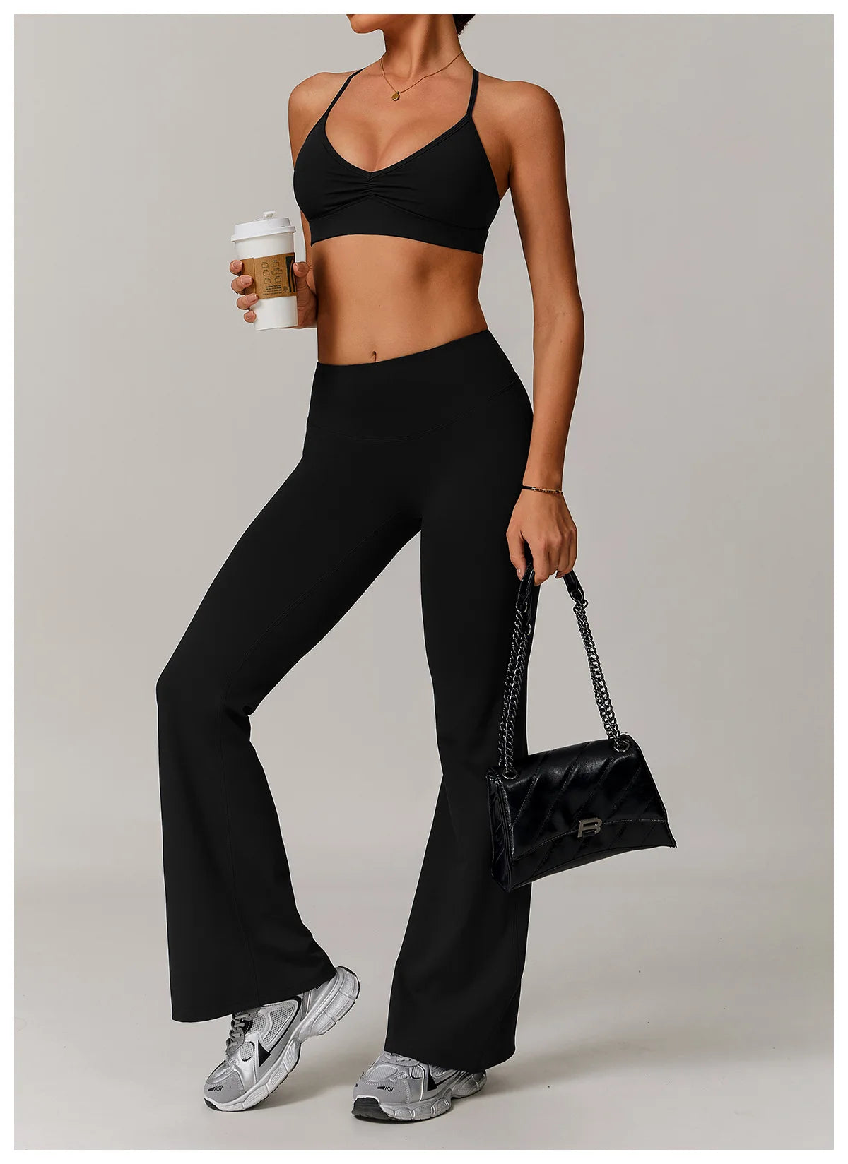 Bravellea Sexy Back Sports Bra - Shockproof High Support Quick-Drying Top