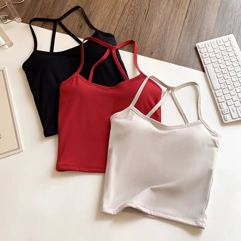 Bravellea Slim Fit Nude Sports Bra - Yoga Fitness Vest Pilates Top
