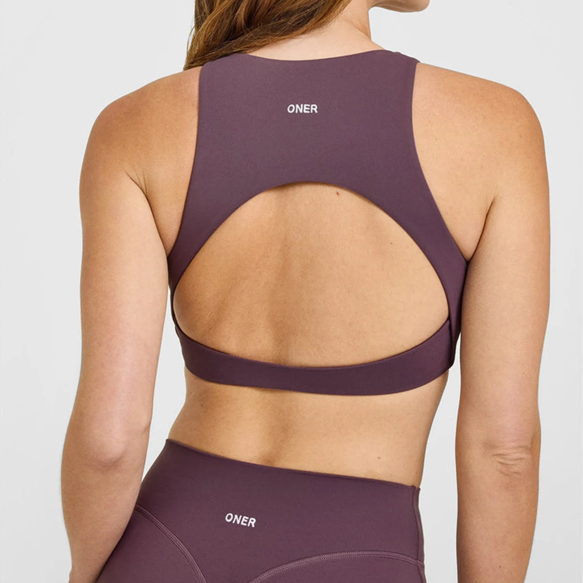 Bravellea High Neck Sports Bra & Leggings Set - Gym Top with Built-In Cups