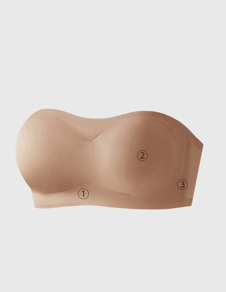 Bravellea Strapless Adhesive Bra Set - Push-Up Non-Slip Invisible 2pcs