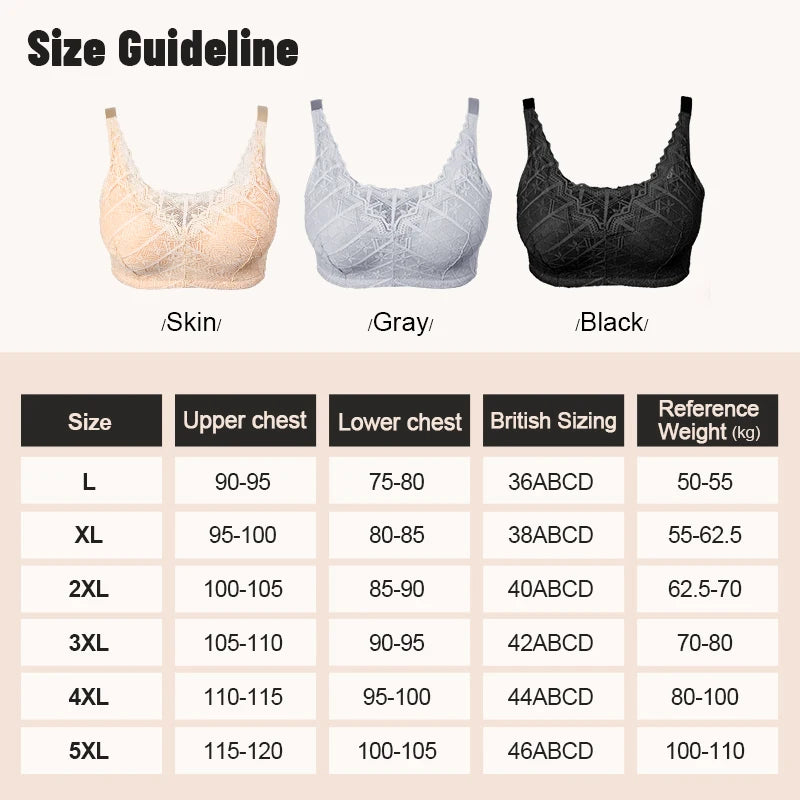 Bravellea Mastectomy Bra - Breathable Pocket with Breast Form Pads Included