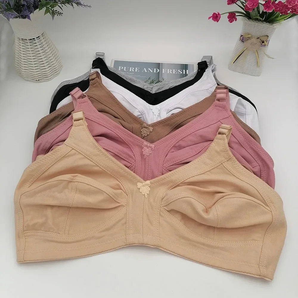 Bravellea Plus Size Wireless Bra - Full Coverage Lace C-F Cup 85-115