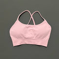 Bravellea Seamless Sports Bra - Push-Up Yoga Top with Removable Pads
