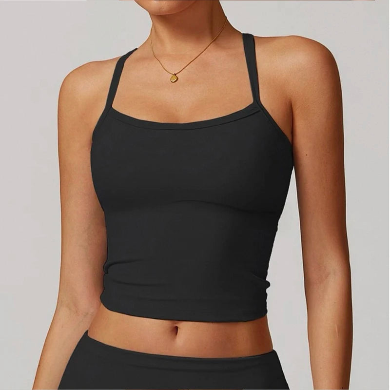 Bravellea Slim Fit Nude Sports Bra - Yoga Fitness Vest Pilates Top