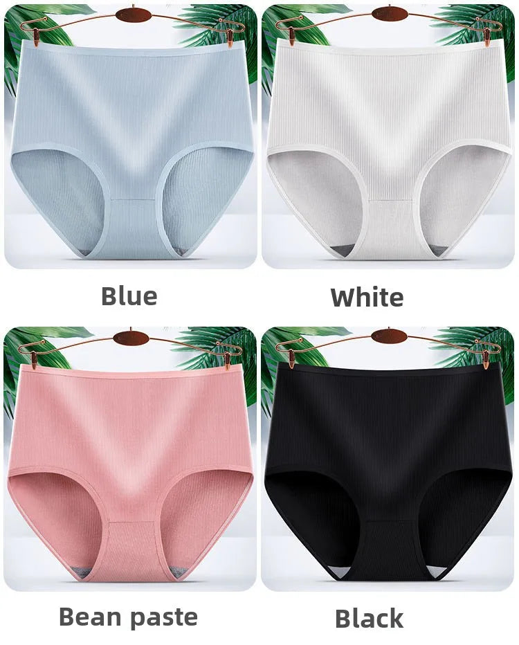 Bravellea High Waist Shaping Panties 5-Pack - Body Sculpting Plus Size Briefs.