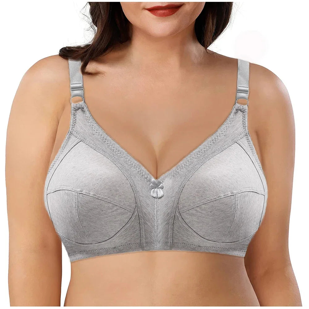 Bravellea Plus Size Wireless Bra - Full Coverage Lace C-F Cup 85-115