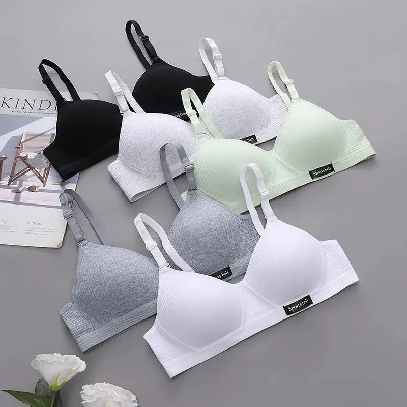 Bravellea Wireless Bra 3-Pack - Seamless Push-Up Comfort Lingerie.