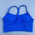 Bravellea Solid Color Y-Line Sports Bra - High Strength Gym Yoga Top with Chest Pad