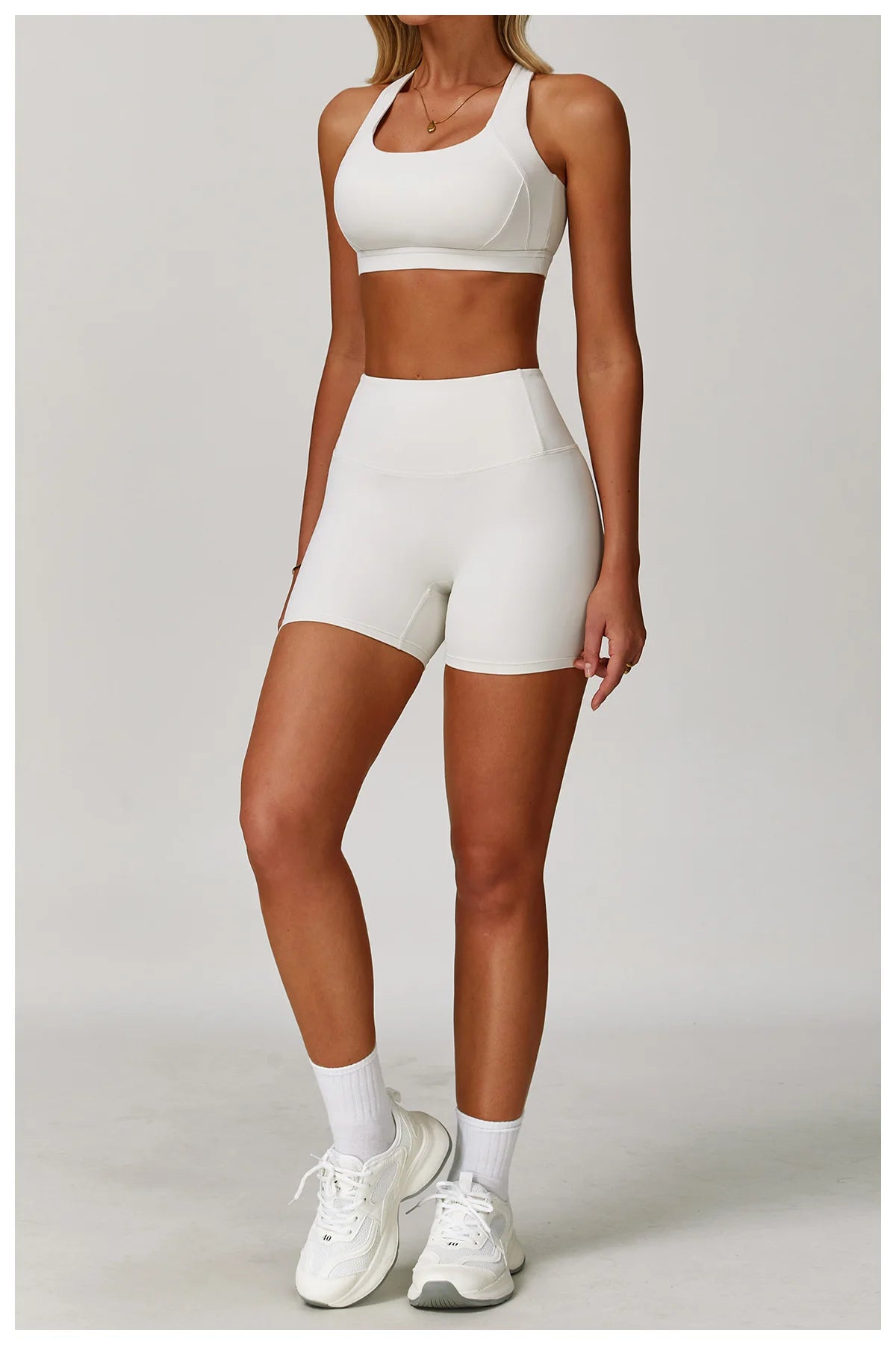 Bravellea Crossed Shoulder Strap Sports Bra - Summer Yoga Running Top