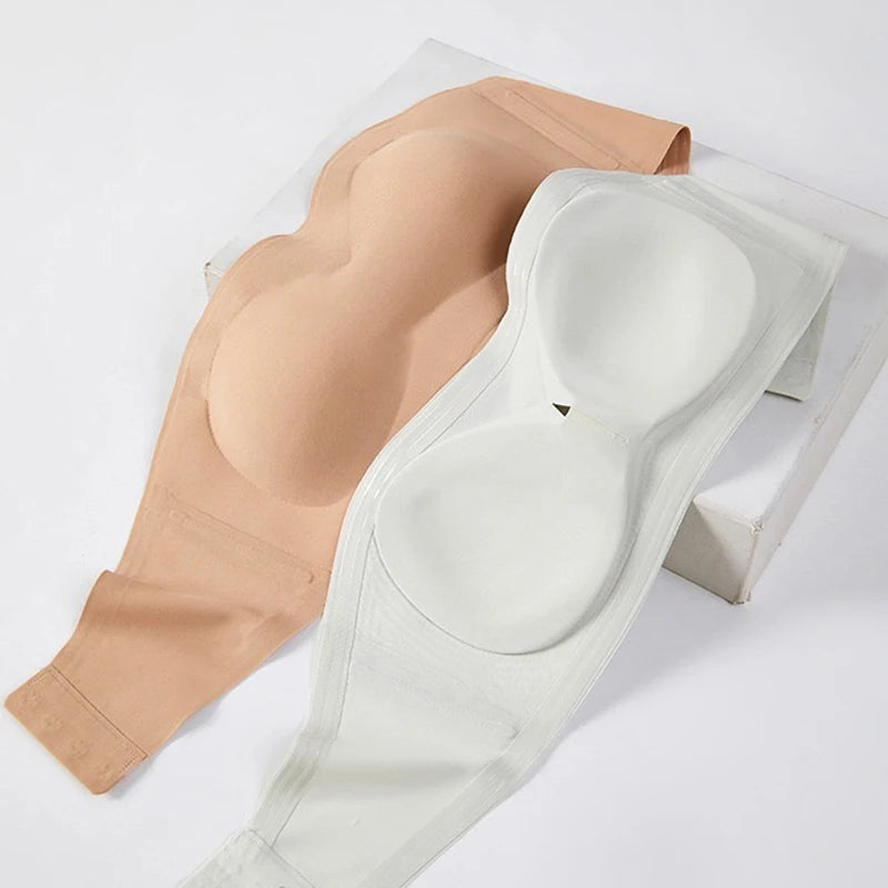 Bravellea Strapless Adhesive Bra Set - Push-Up Non-Slip Invisible 2pcs