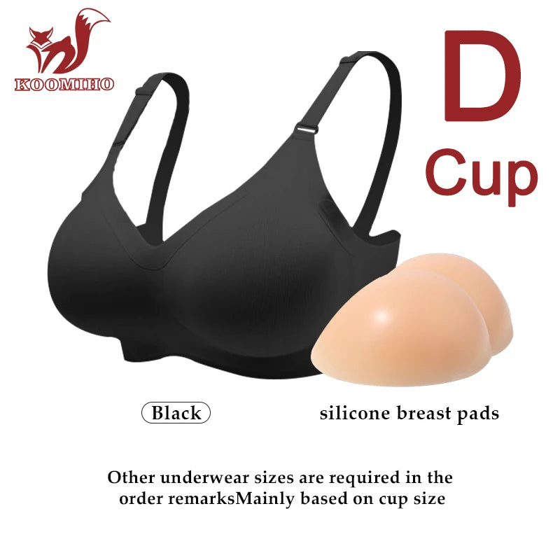 Bravellea Silicone Breast Form Bra - Crossdresser B-E Cup Detachable Cosplay