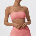Bravellea Strapless Sports Bra - Quick-Drying Tube Top Fitness Chest Wrap