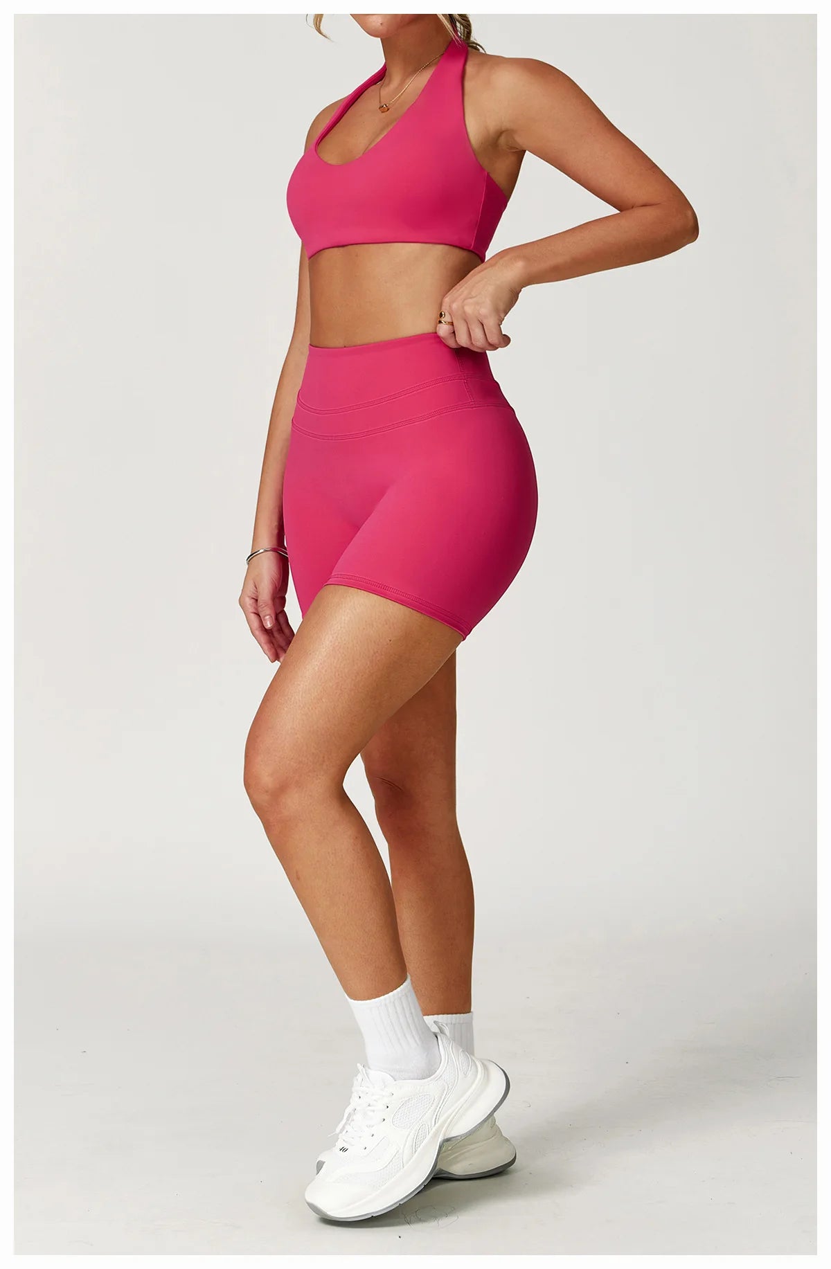 Bravellea Push-Up Sports Bra - Fitness Halter Yoga Shockproof Gym Top