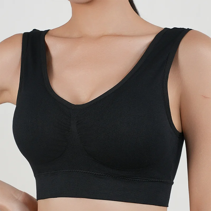 Bravellea Sports Bra - Removable Padded Shockproof Fitness Yoga Vest S-5XL