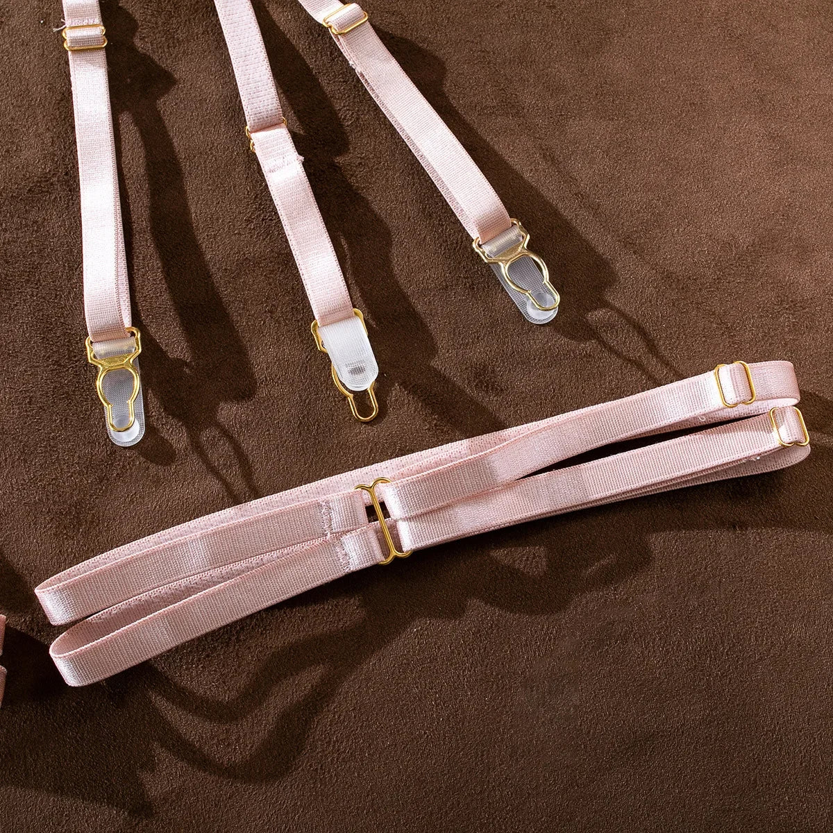 Bravellea Embroidered Flower Perspective Set - Sweet Sexy Chain 3-Piece