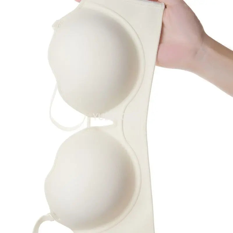 Bravellea 10CM Push-Up Strapless Bra - Extreme Lift Anti-Slip for Small Bust