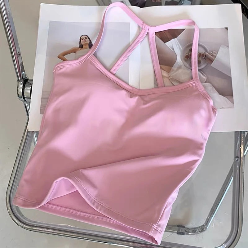 Bravellea Slim Fit Nude Sports Bra - Yoga Fitness Vest Pilates Top