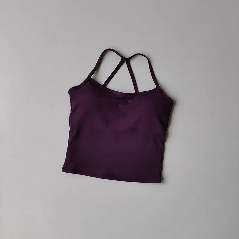 Bravellea Slim Fit Nude Sports Bra - Yoga Fitness Vest Pilates Top