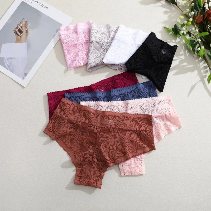 Bravellea Sexy Lace Panties 6-Pack - High Waist Breathable G-String