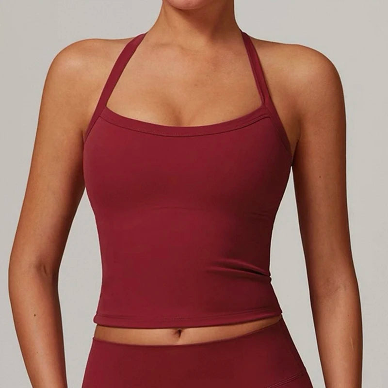 Bravellea Slim Fit Nude Sports Bra - Yoga Fitness Vest Pilates Top