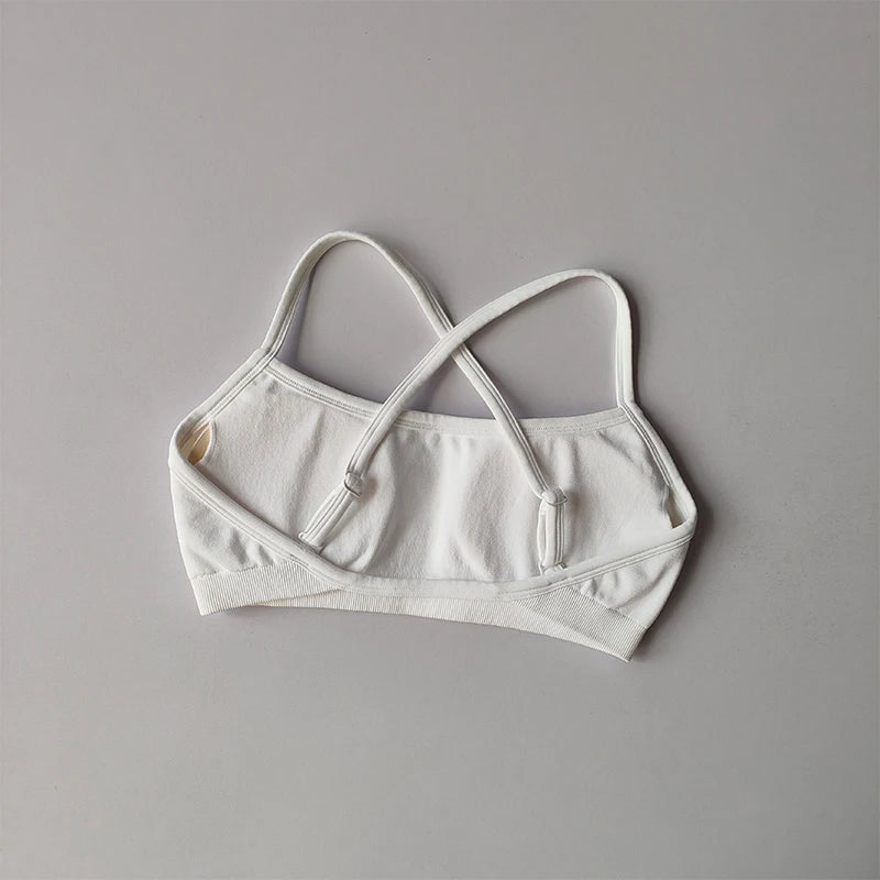 Bravellea Shockproof Seamless Sports Bra - Beautiful Back Gym Crop Top