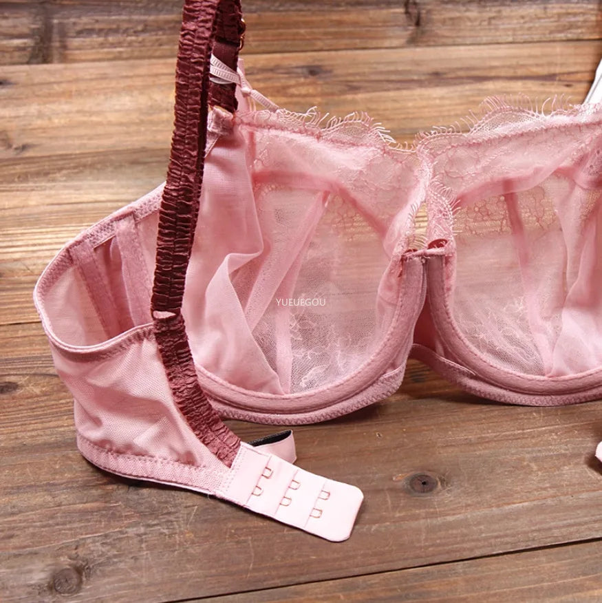 Bravellea Plus Size Minimizer Bra - Ultra Thin Wireless Full Coverage D-H Cup