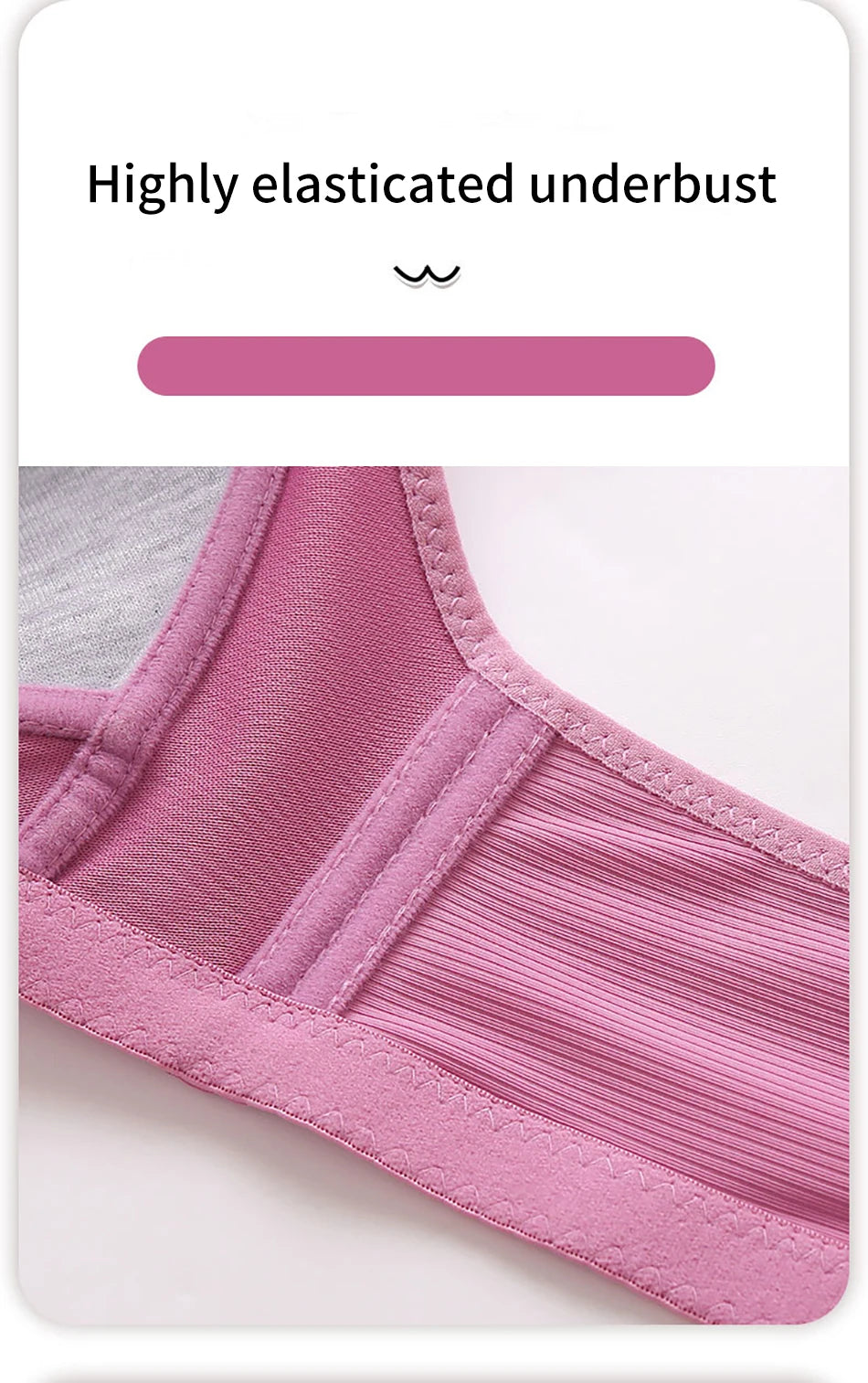 Bravellea Plus Size Nursing Bra - Wireless Side Gather Full Cup Support