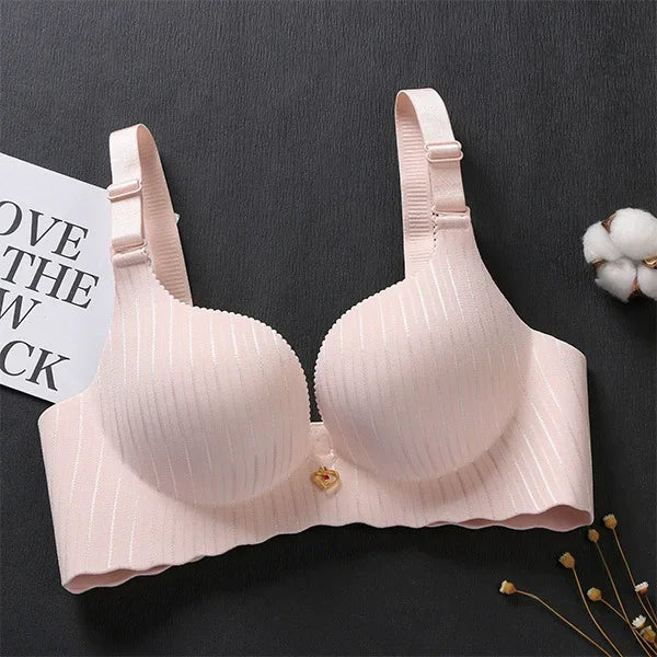 Bravellea Dual-Density Push-Up Bra - 6CM Lower Padded Wireless for Small Bust