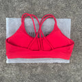 Bravellea Solid Color High Strength Sports Bra - Soft Tight Fitness Top with Chest Pad