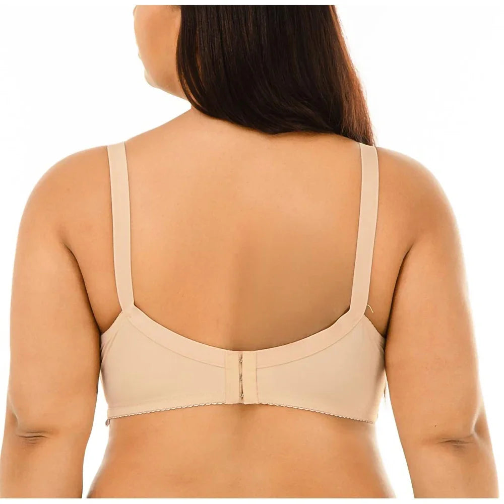 Bravellea Plus Size Wireless Bra - Full Coverage Lace C-F Cup 85-115