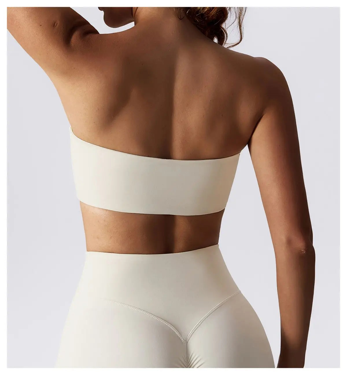 Bravellea Strapless Sports Bra - Quick-Drying Tube Top Fitness Chest Wrap