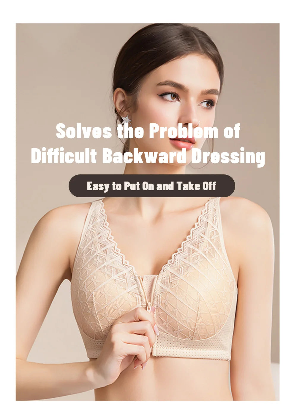 Bravellea Mastectomy Bra - Breathable Pocket with Breast Form Pads Included