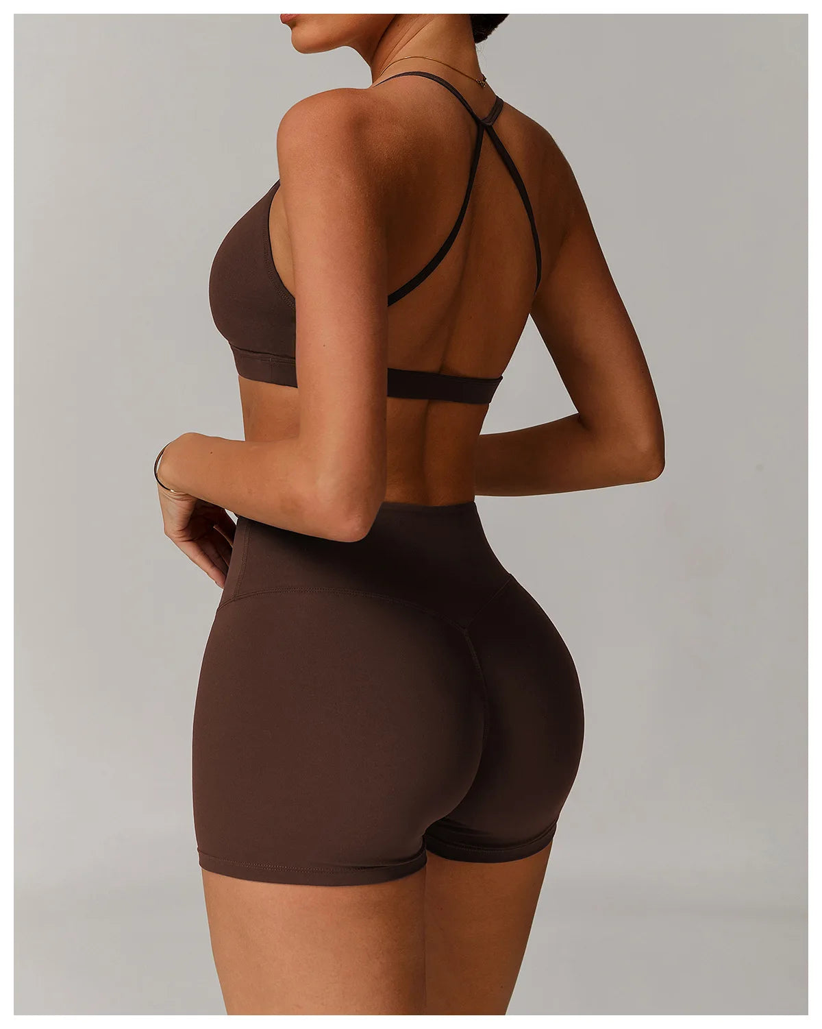Bravellea Sexy Back Sports Bra - Shockproof High Support Quick-Drying Top