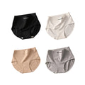 Bravellea Plus Size Cotton Panties 4-Pack - High Waist Breathable Briefs.