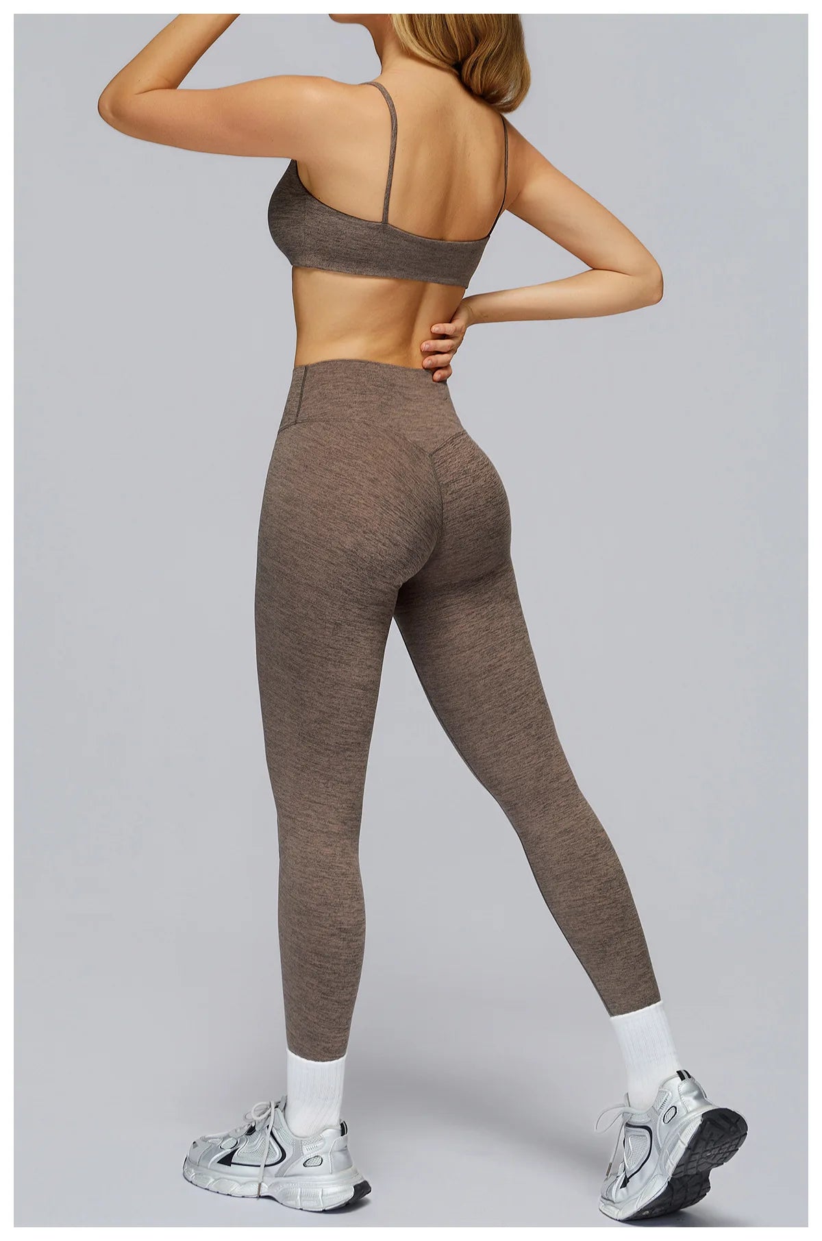 Bravellea Hollow Back Yoga Bra - Push-Up Quick-Drying Fitness Sports Top
