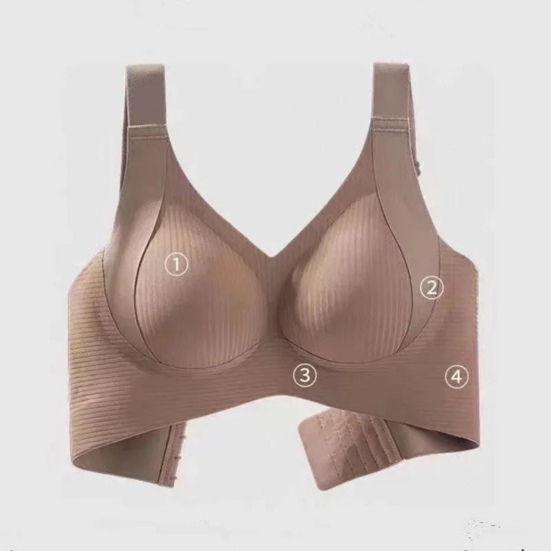 Bravellea Wireless Sports Bra - Seamless Anti-Sagging Lift for Small Breasts