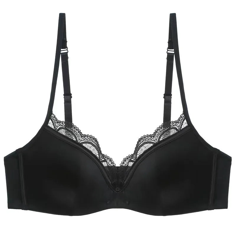 Bravellea French Luxury Silk Bra Set - Adjustable Slimming Bralette & Panty.