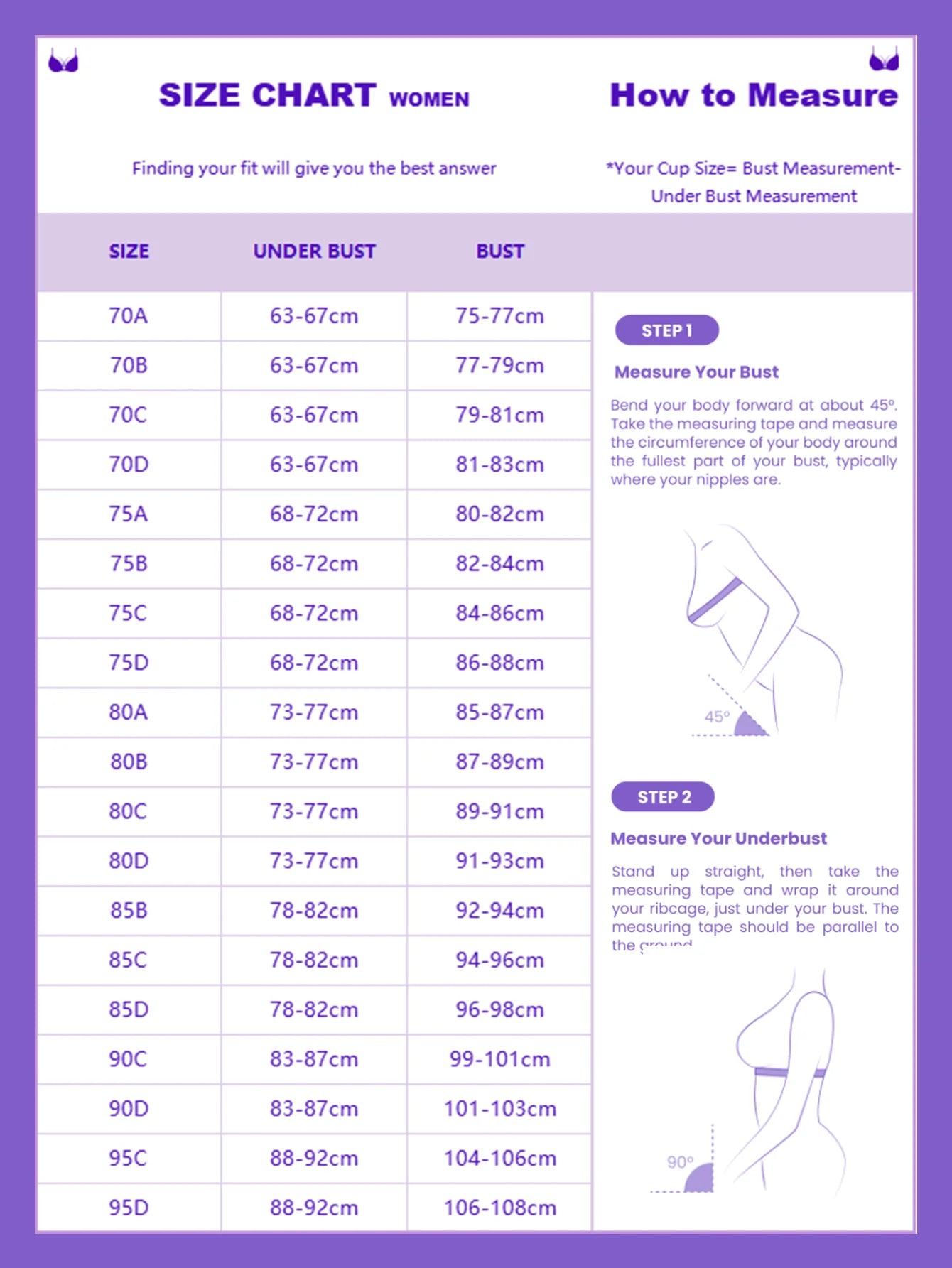 Bravellea Sexy Lace Push-Up Bra - Small Bust Super Gather Support