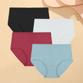Bravellea Cotton Striped Panties 4-Pack - High Waist Breathable Briefs